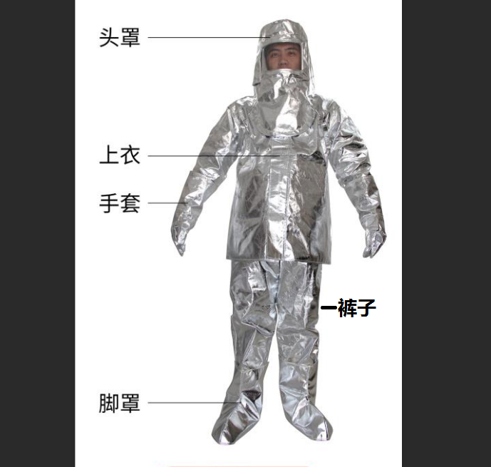 高温防火服防烫服铝箔隔热服防辐射热500度1000度